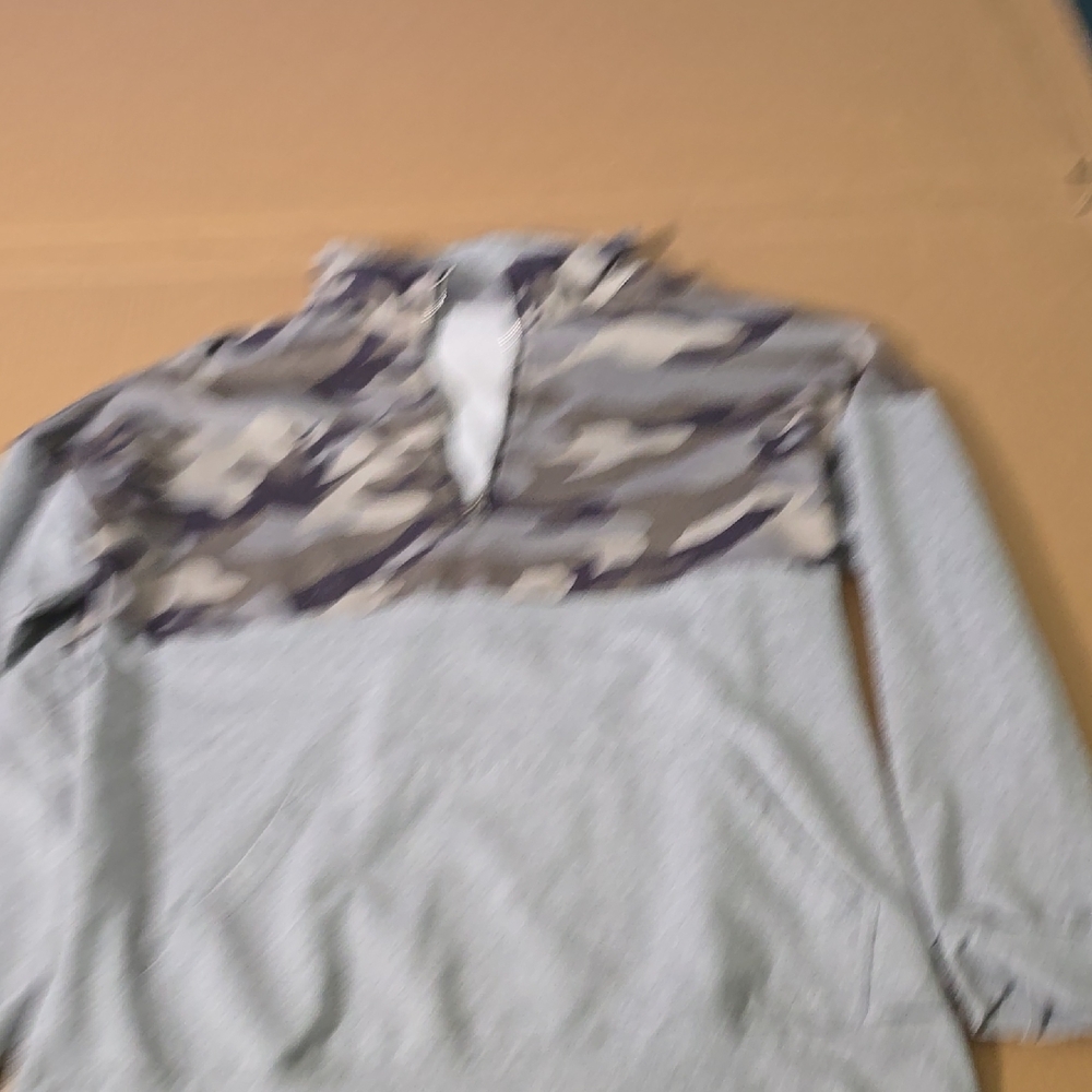 Cowl Neck Camouflage Sweater
